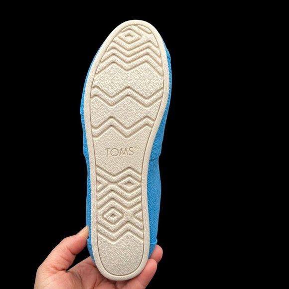 Toms Alpargata Womens Slip on Casual Shoes Size 7 Blue Lightweight & Comfortable - Picture 12 of 16